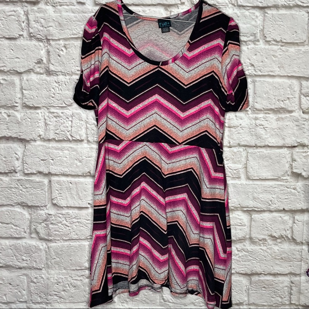 Rue 21 Sweater Dress Women's Plus Purple Gray Size 1X